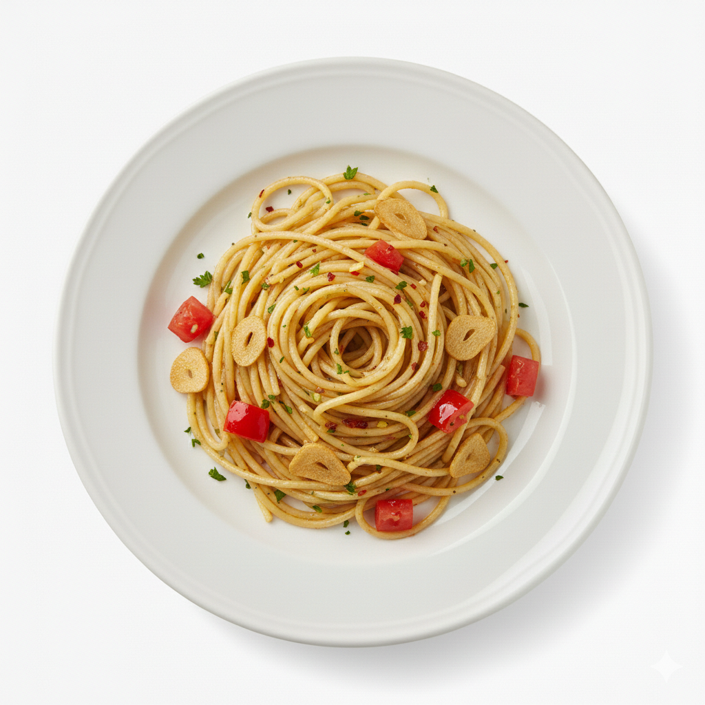 45. Spaghetti Aglio Olio (scharf)